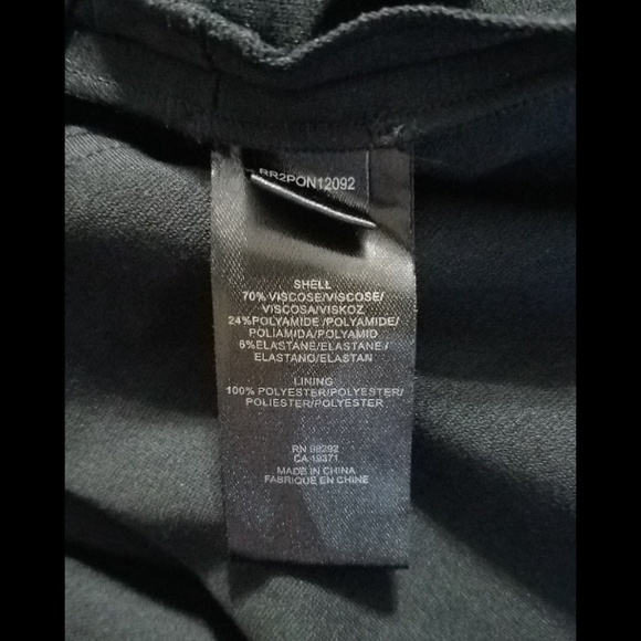 Tibi Ponte V Neck Black Dress Sleeveless Pockets - Picture 8 of 8